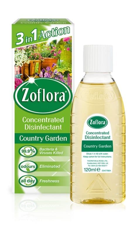 Zoflora Antibacterial Disinfectant Country Garden 120ml Zoflora Antibacterial Disinfectant Country Garden 120ml